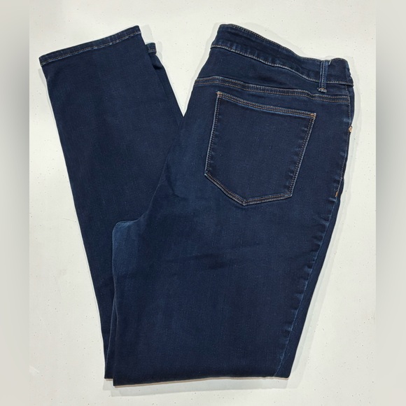Chico's Dark Blue Denim Jeggings, Size 2.5 Chicos = US 14 - Picture 2 of 5